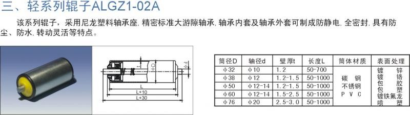 輕系列輥子ALGZ1-02A